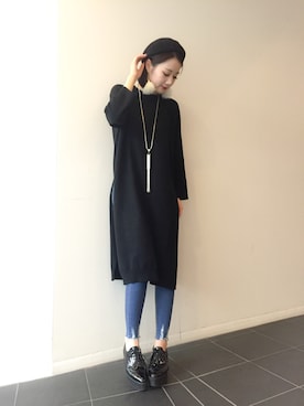 「フェザー」｜「アイテム（その他シューズ）」を使った、Narcissus  crystaさん（レディース・158cm）の秋コーディネート