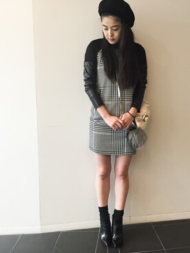 「アイテム（チャーム）」を使った、Narcissus  crystaさん（レディース・162cm）の冬コーディネート