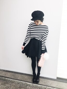 「アイテム（チャーム）」を使った、Narcissus  crystaさん（レディース・162cm）の冬コーディネート