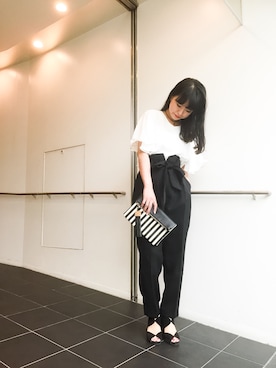 「RagsUnite（ラグズユナイト）のアイテム」を使った、Narcissus  crystaさん（レディース・162cm）の夏コーディネート