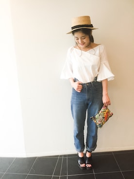 「アイテム（チョーカー）」を使った、Narcissus  crystaさん（レディース・162cm）の夏コーディネート