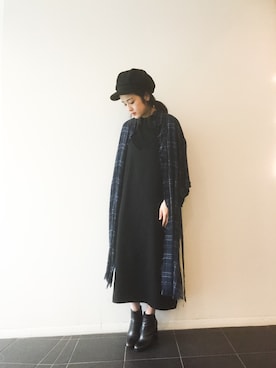 「キャミワンピース」｜「アイテム（帽子）」を使った、Narcissus  crystaさん（レディース・162cm）の夏コーディネート