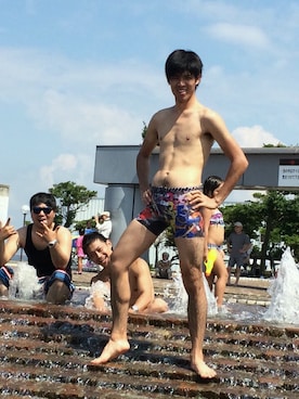 「しまむら（シマムラ）のアイテム（水着/着物・浴衣）」を使った、しまんちゅさん（メンズ・177cm）の秋コーディネート