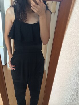「スナイデル」｜「アイテム（オールインワン・サロペット）」を使った、ももさん（レディース・151cm）の秋コーディネート