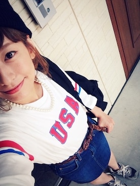 「ウォーキングスタイル」｜「アイテム（その他）」を使った、ツミキ*さん（レディース・158cm）の夏コーディネート