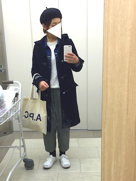 「CONVERSE（コンバース）のCONVERSE コンバース ジャック パーセル / JACK PURCEL（スニーカー）」を使った、∗kayo.o.o٭¨̮さん（レディース・155cm）の冬コーディネート