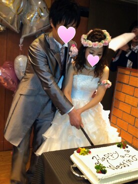 「ウェディングドレス」｜「アイテム（その他）」を使った、saori*さん（レディース・152cm）の夏コーディネート