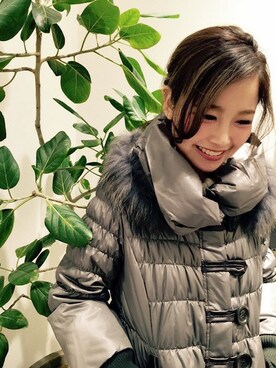 Bou Jeloudさん（レディース・158cm）の冬コーディネート