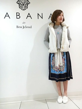 「Bou Jeloud」｜「アイテム（スニーカー）」を使った、Bou Jeloudさん（レディース・157cm）の冬コーディネート