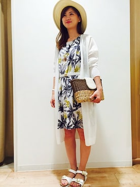 「boujeloud」｜「アイテム（ワンピース/ドレス）」を使った、Bou Jeloudさん（レディース・155cm）の夏コーディネート