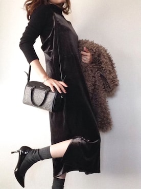 Bou Jeloudさん（レディース・160cm）の冬コーディネート