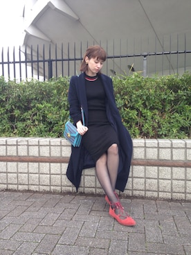 「Lulud（ルルド）のアイテム」を使った、大釜ケリーさん（レディース・165cm）の春コーディネート