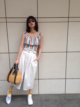 大釜ケリーさん（レディース・165cm）の夏コーディネート