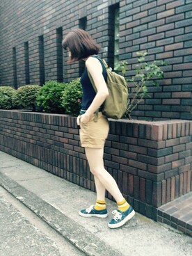「Another Edition」｜「アイテム（レッグウェア）」を使った、大釜ケリーさん（レディース・165cm）の夏コーディネート