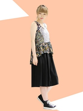 「スカウチョ」｜yukaさん（レディース・160cm）の夏コーディネート