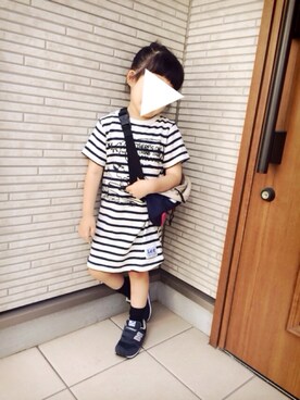 「Lee（リー）のアイテム（ワンピース、その他）」を使った、yuuさん（キッズ・100cm）の夏コーディネート