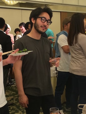 「PARTY」｜ガク ヤナセさん（メンズ・173cm）の春コーディネート