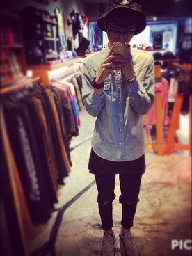 洪祈さん（メンズ・178cm）の秋コーディネート