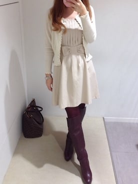 「BABY, THE STARS SHINE BRIGHT」｜「アイテム（バッグ）」を使った、hさん（レディース・160cm）の冬コーディネート
