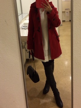 「DIANA」｜「アイテム（ダッフルコート）」を使った、hさん（レディース・160cm）の冬コーディネート