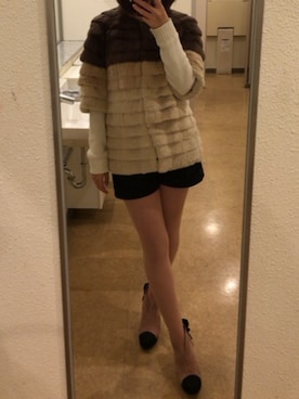 「DIANA」｜「アイテム（その他アウター）」を使った、hさん（レディース・160cm）の秋コーディネート