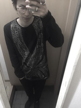 「McQ Alexander McQueen（マックキューアレキサンダーマックイーン）のアイテム（パンツ）」を使った、no.bdさん（メンズ・178cm）の春コーディネート