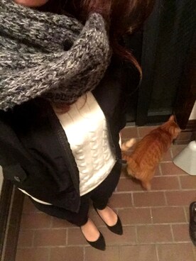 necoさん（レディース・157cm）の冬コーディネート