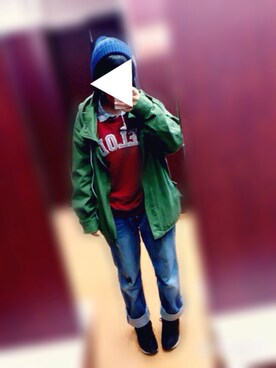 「archives（アルシーヴ）のアイテム（マウンテンパーカー）」を使った、ちーさん（レディース・150cm）の秋コーディネート
