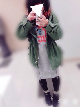 「archives（アルシーヴ）のアイテム（マウンテンパーカー）」を使った、ちーさん（レディース・150cm）の秋コーディネート