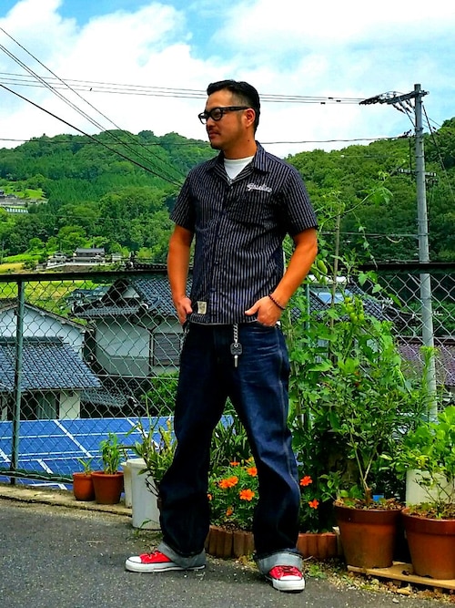 Schott/ショット/WABASH WORK SHIRT/ウォバッシュ ワーク シャツを使っ