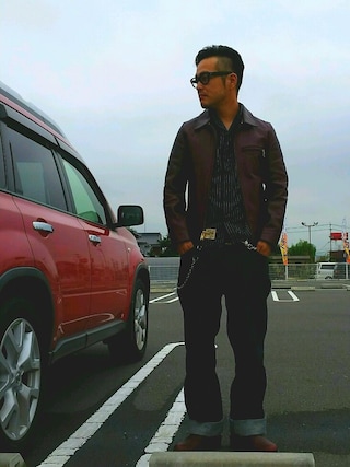 Schott/ショット/WABASH WORK SHIRT/ウォバッシュ ワーク シャツを使っ