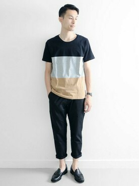 「URBAN RESEARCH（アーバンリサーチ）のアイテム（その他シューズ）」を使った、kondoさん（メンズ・180cm）の夏コーディネート