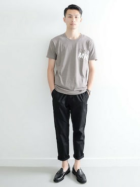 「URBAN RESEARCH（アーバンリサーチ）のアイテム（その他シューズ）」を使った、kondoさん（メンズ・180cm）の夏コーディネート