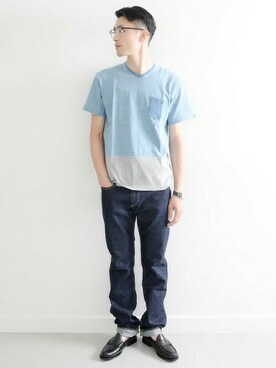 「URBAN RESEARCH（アーバンリサーチ）のアイテム（その他シューズ）」を使った、kondoさん（メンズ・180cm）の夏コーディネート