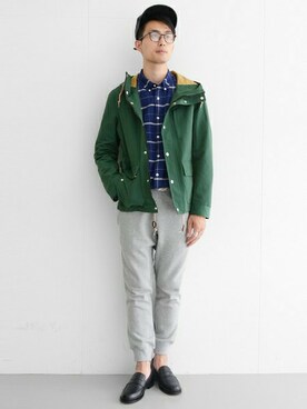 「URBAN RESEARCH（アーバンリサーチ）のアイテム（マウンテンパーカー）」を使った、kondoさん（メンズ・180cm）の夏コーディネート