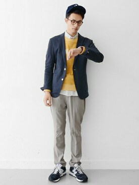 「URBAN RESEARCH（アーバンリサーチ）のアイテム（ミリタリージャケット）」を使った、kondoさん（メンズ・180cm）の秋コーディネート