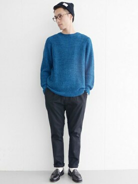 「URBAN RESEARCH（アーバンリサーチ）のアイテム（ニットキャップ/ビーニー）」を使った、kondoさん（メンズ・180cm）の秋コーディネート