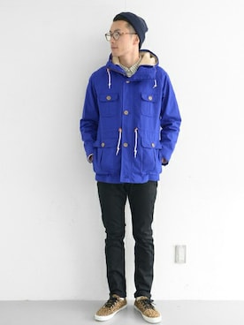 「URBAN RESEARCH（アーバンリサーチ）のアイテム（マウンテンパーカー）」を使った、kondoさん（メンズ・180cm）の秋コーディネート