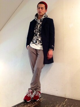 kondoさんの「UR MAPEL CHESTER COAT」を使ったコーディネート