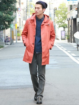 「URBAN RESEARCH（アーバンリサーチ）のアイテム（ニットキャップ/ビーニー）」を使った、kondoさん（メンズ・180cm）の冬コーディネート