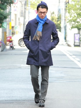 「URBAN RESEARCH（アーバンリサーチ）のアイテム（ニットキャップ/ビーニー）」を使った、kondoさん（メンズ・180cm）の冬コーディネート