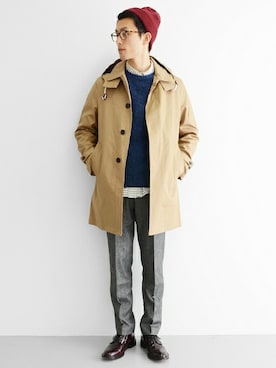「URBAN RESEARCH（アーバンリサーチ）のアイテム（ニットキャップ/ビーニー）」を使った、kondoさん（メンズ・180cm）の冬コーディネート