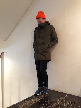 「URBAN RESEARCH（アーバンリサーチ）のアイテム（モッズコート）」を使った、kondoさん（メンズ・180cm）の冬コーディネート