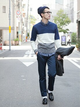 kondoさん（メンズ・180cm）の冬コーディネート