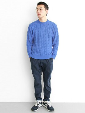 「UR」｜kondoさん（メンズ・180cm）の冬コーディネート