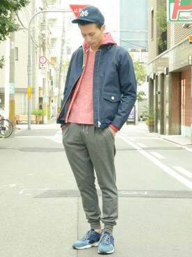 「UR」｜kondoさん（メンズ・180cm）の冬コーディネート