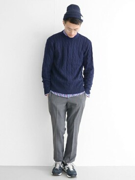 kondoさん（メンズ・180cm）の冬コーディネート