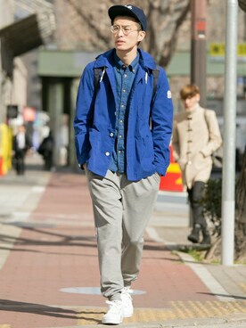 「URBAN RESEARCH（アーバンリサーチ）のアイテム（カバーオール）」を使った、kondoさん（メンズ・180cm）の冬コーディネート