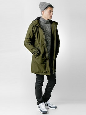 「URBAN RESEARCH（アーバンリサーチ）のアイテム（モッズコート）」を使った、kondoさん（メンズ・180cm）の秋コーディネート