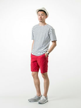 「URBAN RESEARCH（アーバンリサーチ）のアイテム（腕時計）」を使った、kondoさん（メンズ・180cm）の夏コーディネート
